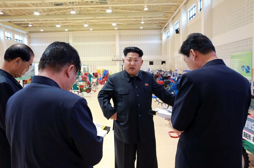 Przywódca Korei Północnej Kim Dzong Un /KCNA KNS /AFP