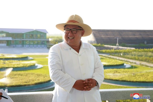 Przywódca Korei Północnej Kim Dzong Un /North Korean Official News Service (KCNA)/UPI Photo/Newscom /PAP