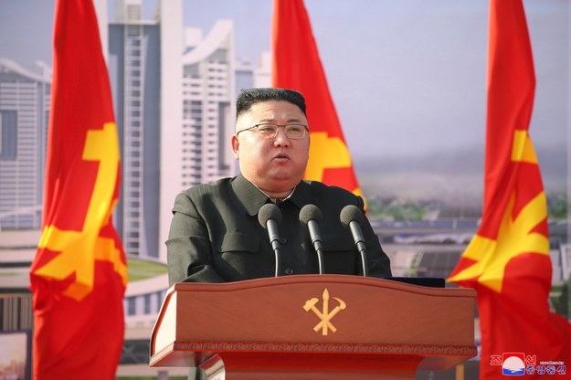 Przywódca KRLD Kim Dzong Un /KCNA /PAP/EPA