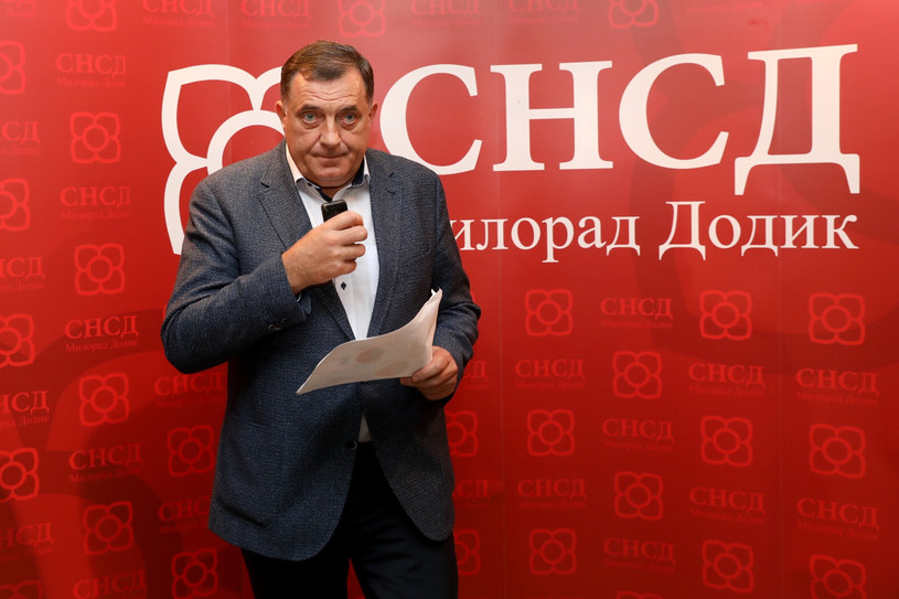 Przywódca nacjonalistów serbskich Milorad Dodik /Milan RADULOVIC /AFP