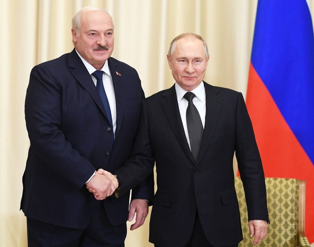Przywódcy Białorusi i Rosji: Alaksandr Łukaszenko i Władimir Putin /	VLADIMIR ASTAPKOVICH/SPUTNIK/KREMLIN POOL / POOL /PAP/EPA