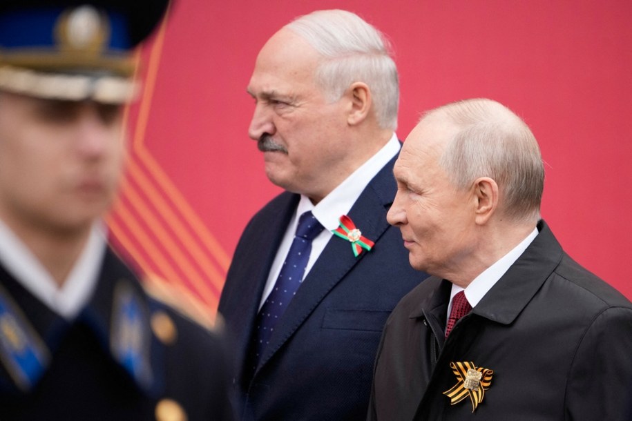 Przywódcy Rosj i Białorusi podczas obchodów Dnia Zwycięstwa w Moskwie /PAVEL BEDNYAKOV/AFP/East News /East News