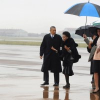 Prezydent Stanów Zjednoczonych Barack Obama i Minister Stosunków Międzynarodowych i Współpracy RPA Maite Nkoana-Mashabane