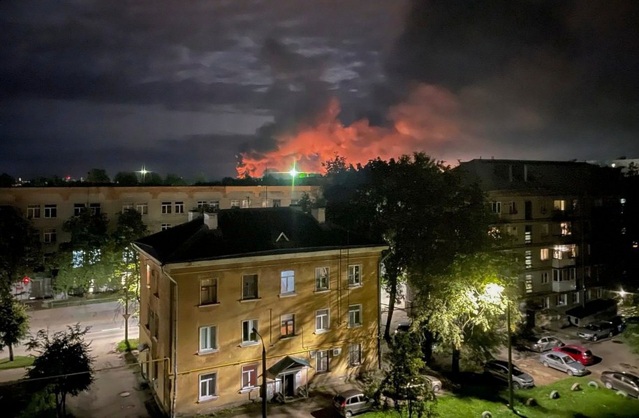 Psków po ataku dronów /GOVERNOR OF PSKOV REGION/HANDOUT /PAP/EPA