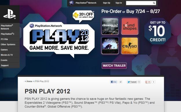 PSN Play - w tym roku też będzie okazja kupić taniej gry poprzez PlayStation Network /Informacja prasowa