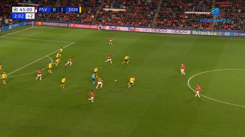 PSV Eindhoven – Borussia Dortmund 1-1. Skrót meczu. Liga Mistrzów. WIDEO