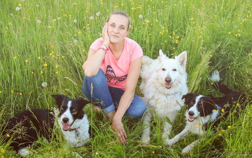 Psy w życiu Katarzyny Harmaty są jej wielką miłością i pasją /Gabriela Jamruszkiewicz /archiwum prywatne
