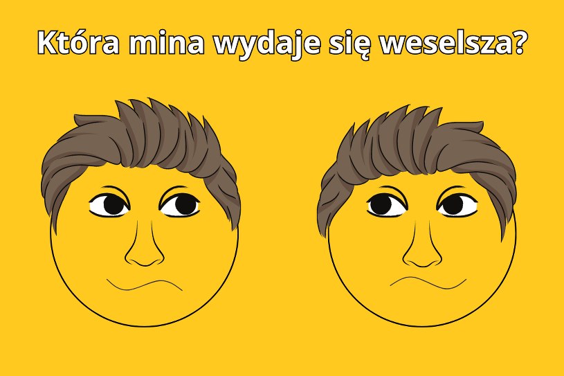 Psychotest: Która twarz wydaje się być szczęśliwsza? Sprawdź, jak działa twój mózg