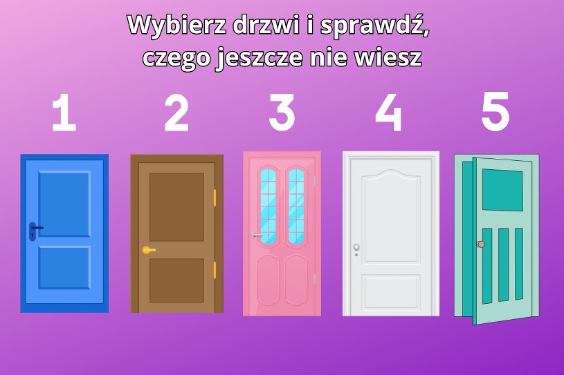 Psychotest: Wybierz drzwi i sprawdź, co inni przed tobą ukrywają