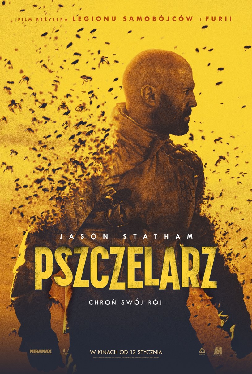 "Pszczelarz" trafi do kin 12 stycznia 2024 /Monolith Films /materiały prasowe