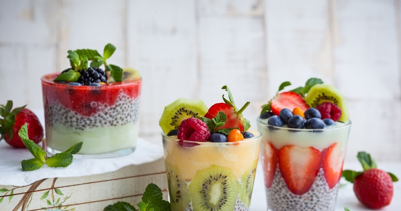 Pudding chia z owocami /123RF/PICSEL