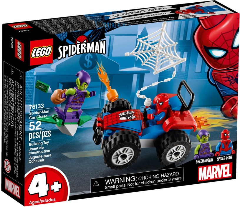 Pudełko zestawu "Pościg samochodowy Spider-Mana" /materiały prasowe