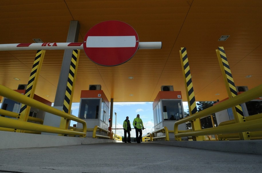 Punkt poboru opłat na A1 /Tytus Żmijewski /PAP