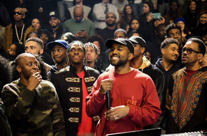Pusha T i Kanye West w tłumie /Tracy Bailey Jr./BFA/REX/Shutterstock /East News