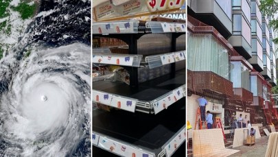 Puste półki, odwołane loty. Supertajfun Ragasa paraliżuje Hongkong
