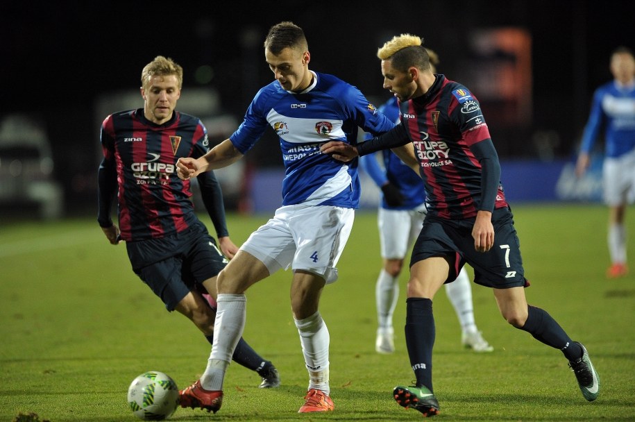 Puszcza pokonana. Pogoń Szczecin w ćwierćfinale Pucharu Polski /Marcin Bielecki /PAP
