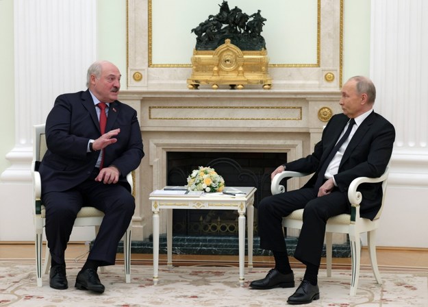 Putin rozmawia z Łukaszenką w Moskwie /	SPUTNIK POOL /PAP/EPA