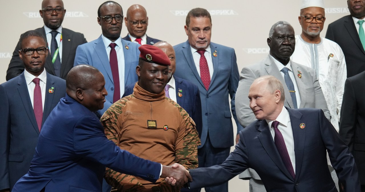 Putin szuka sojuszników w Afryce. Na zdjęciu szczyt Rosja-Afryka pod koniec lipca tego roku /AFP