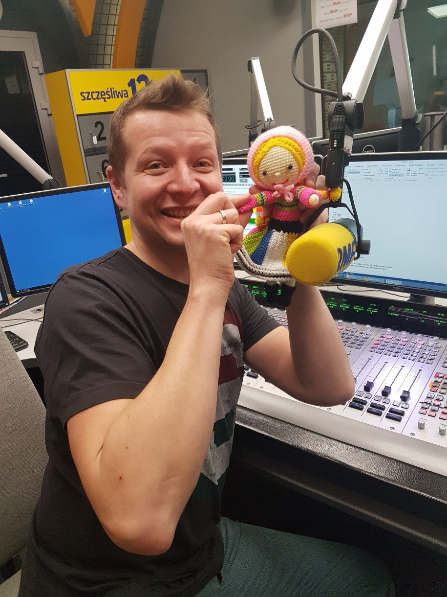 Pyza wraz z Robertem Karpowiczem /RMF FM