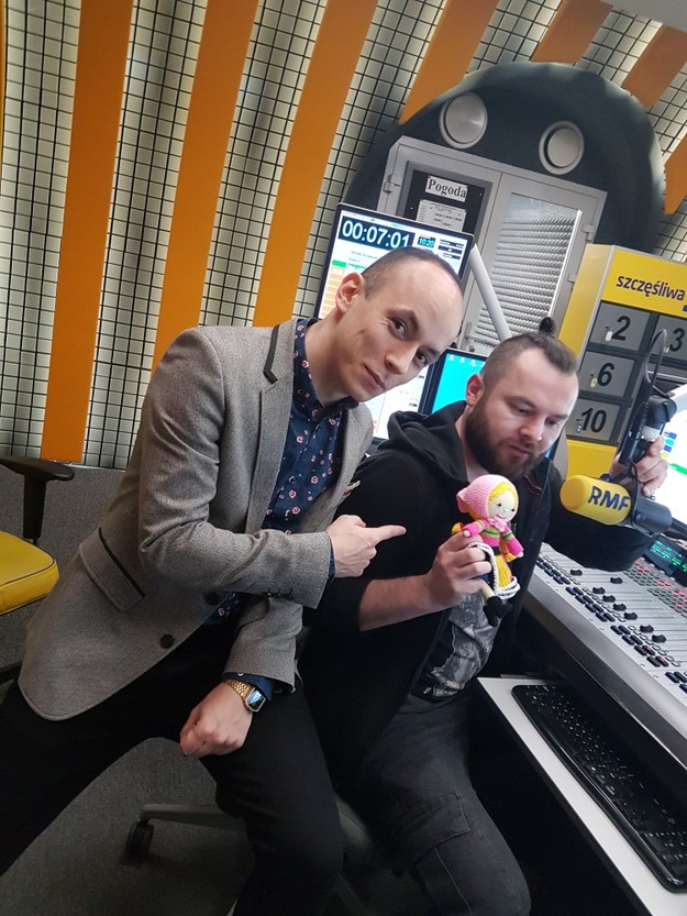 Pyza z Jackiem Tomkowiczem i Danielem Dykiem /RMF FM
