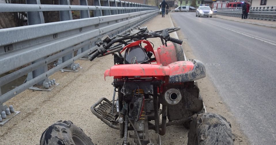 Quad, którym jechał 9-latek /Policja