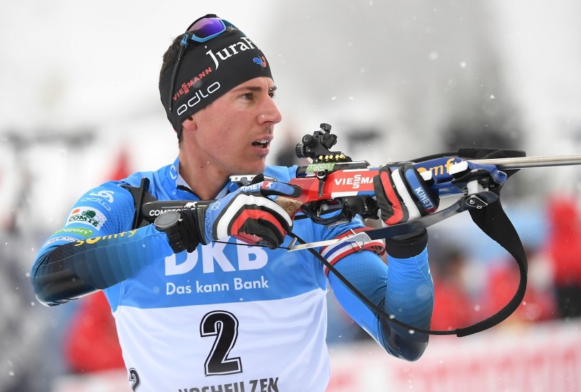 PÅš w biathlonie. Quentin Fillon Maillet wygraÅ‚ bieg na