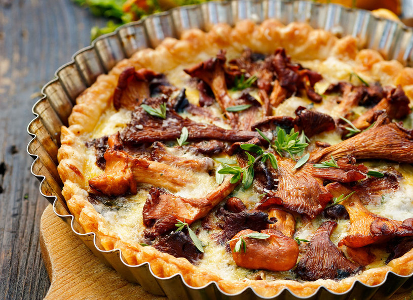 Quiche z grzybami /123/RF PICSEL /123RF/PICSEL