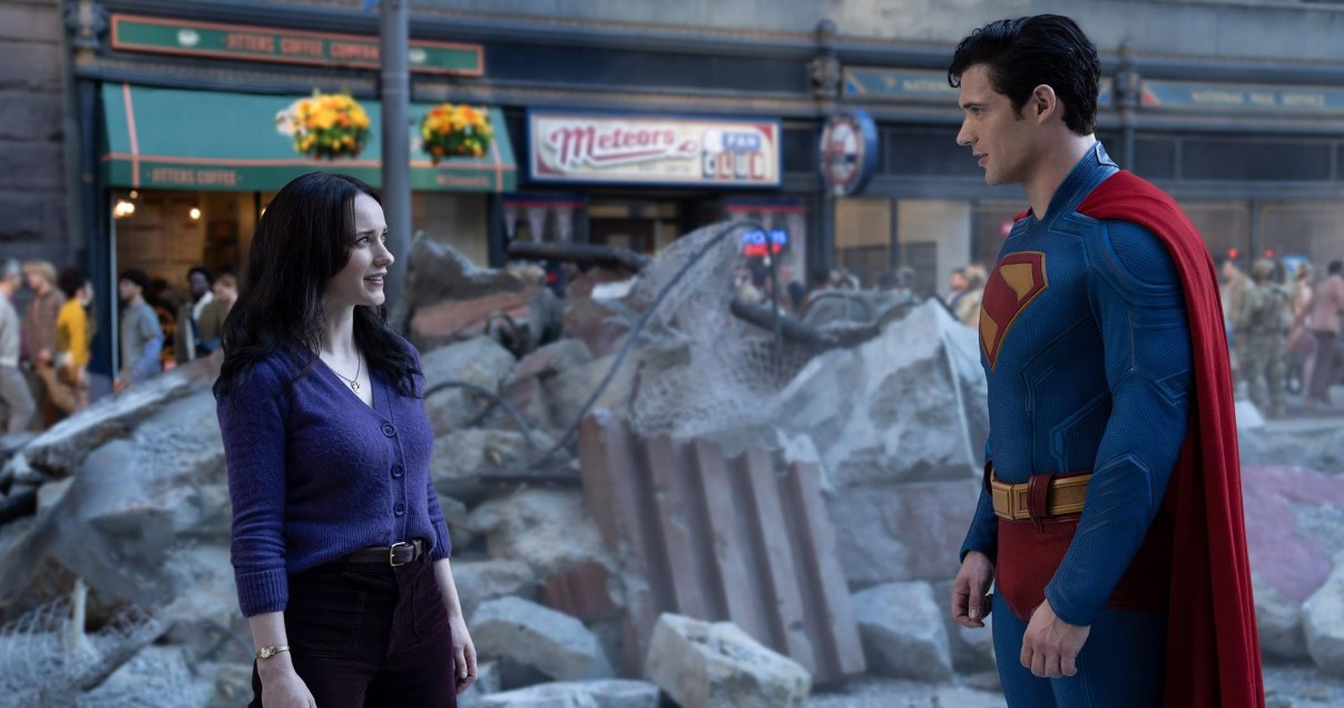 Rachel Brosnahan i David Corenswet w filmie "Superman" /materiały prasowe