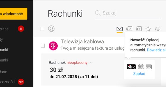 rachunki na poczcie - płatności powtarzalne /INTERIA.PL