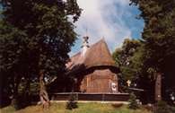 Racławice, drewniany kościół z XVI w. /Encyklopedia Internautica