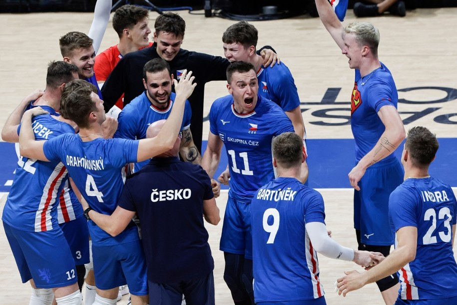 Radość Czechów po awansie do półfinału /ROLEX DELA PENA    /PAP/EPA