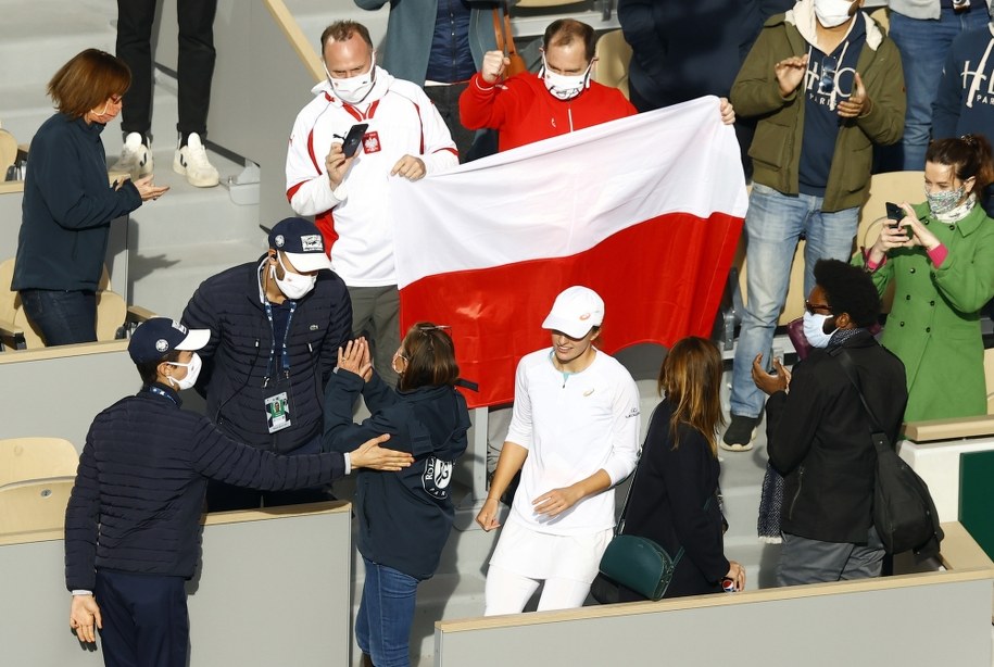 Radość Igi Świątek /IAN LANGSDON /PAP/EPA