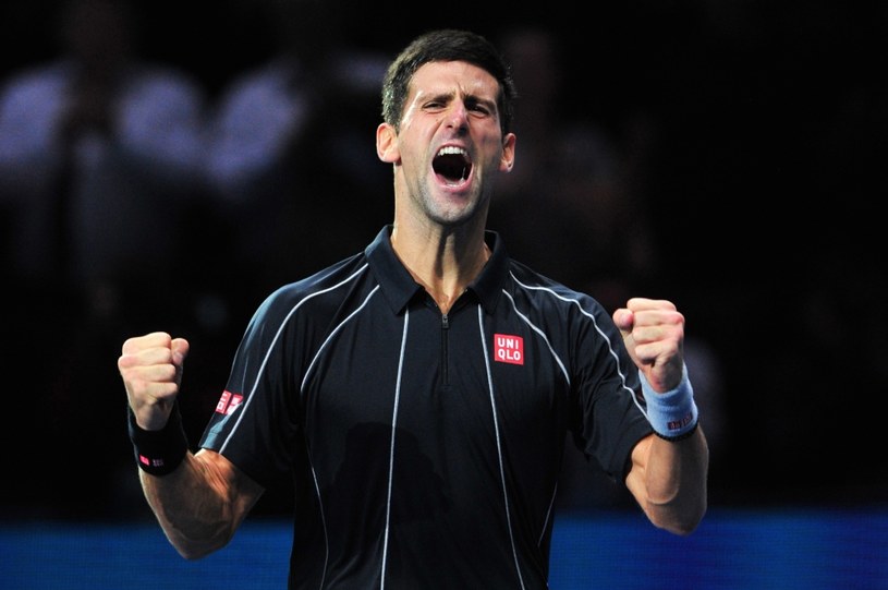 Radość Novaka Djokovicia po zwycięstwie /AFP