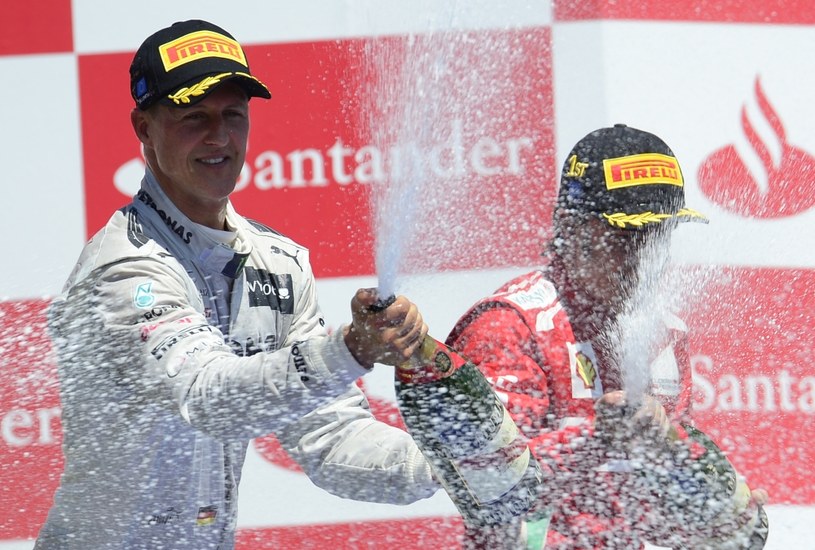 Radość Schumachera i Alonso /AFP