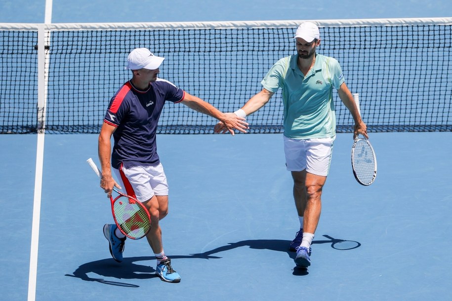 Radość z wygranej Hugo Nysa i Jana Zielińskiego / 	FAZRY ISMAIL    /PAP/EPA