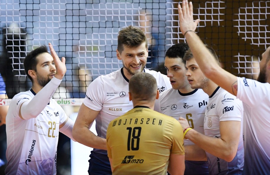 Radość zawodników Projektu Warszawa /Piotr Nowak /PAP