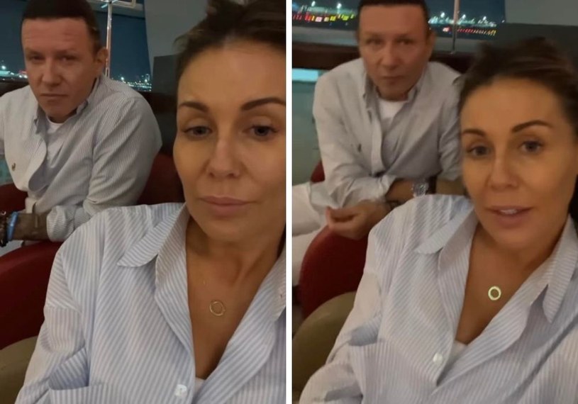 Radosław Majdan i Małgorzata Rozenek-Majdan na lotnisku /Instagram