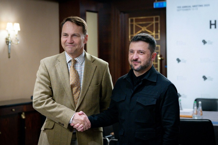 Radosław Sikorski i Wołodymyr Zełenski /Handout /East News