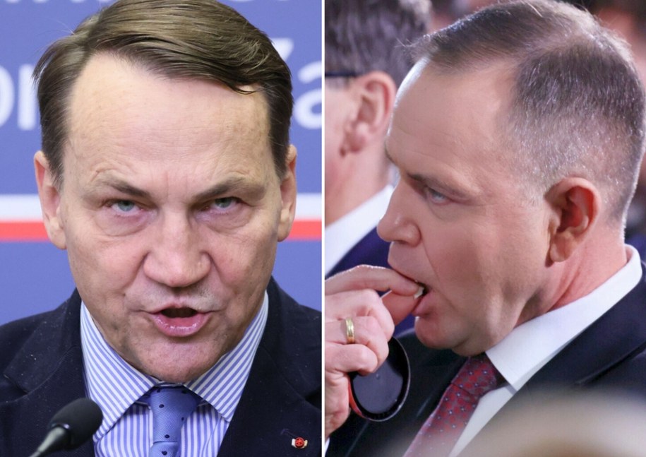 Radosław Sikorski, Karol Nawrocki, fot. Anita Walczewska /	Wojciech Olkuśnik /East News