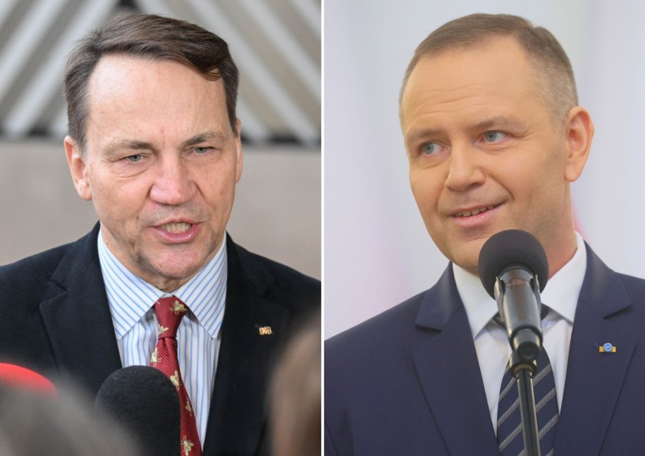 Radosław Sikorski, Karol Nawrocki, fot. Leszek Szymański /Wiktor Dąbrowski /PAP