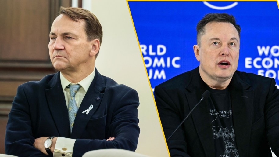 Radosław Sikorski (L, fot. Anita Walczewska/East News), Elon Musk (P, FABRICE COFFRINI/AFP/East News) /East News