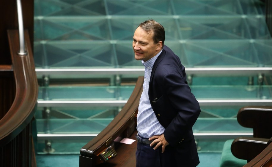 Radosław Sikorski w Sejmie /Paweł Supernak /PAP
