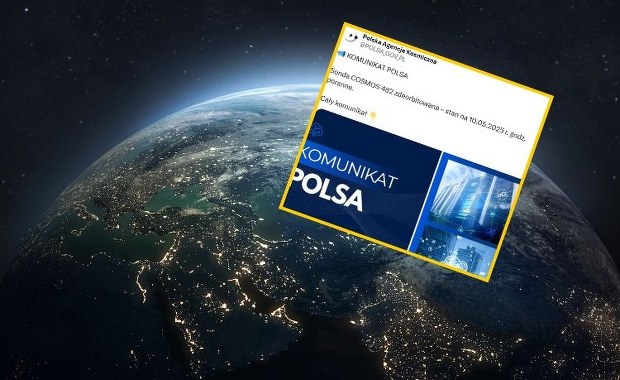 Radziecka sonda Cosmos 482 spadła na Ziemię. Jest komunikat