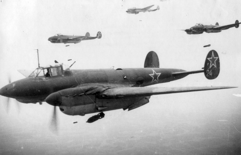 Radziecki samolot Petlakow Pe-2. Tutaj w wersji bombowej /Wikimedia Commons /INTERIA.PL/materiały prasowe