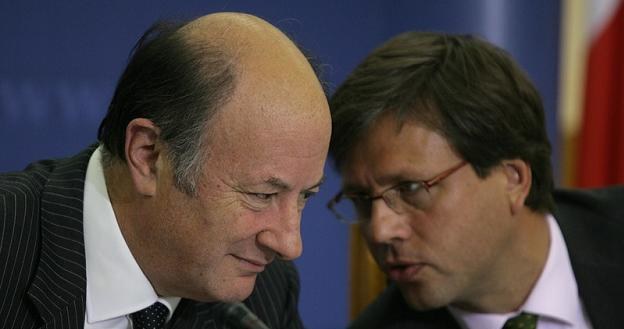 Radziwil Dominik (P) i Jacek Rostowski, minister finansów. Fot. Stefan Maszewski /Reporter