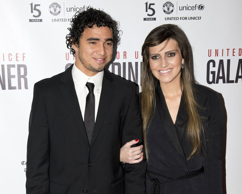 Rafael da Silva z żoną Karlą /AFP