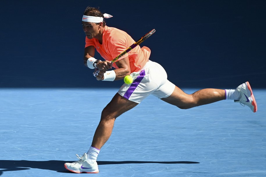 Rafael Nadal na australijskich kortach /DAVE HUNT /PAP/EPA