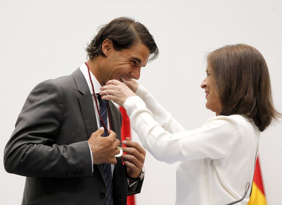 Rafael Nadal odbiera tytuł honorowego obywatela /J.J. GUILLEN / POOL /PAP/EPA