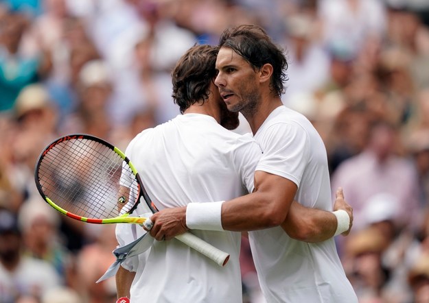 Rafael Nadal pokonał Joao Sousę 6:2, 6:2, 6:2 /NIC BOTHMA /PAP/EPA