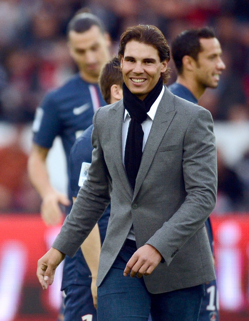 Rafael Nadal pozdrowił Zlatana Ibrahimovicia przed meczem PSG - Reims. /AFP